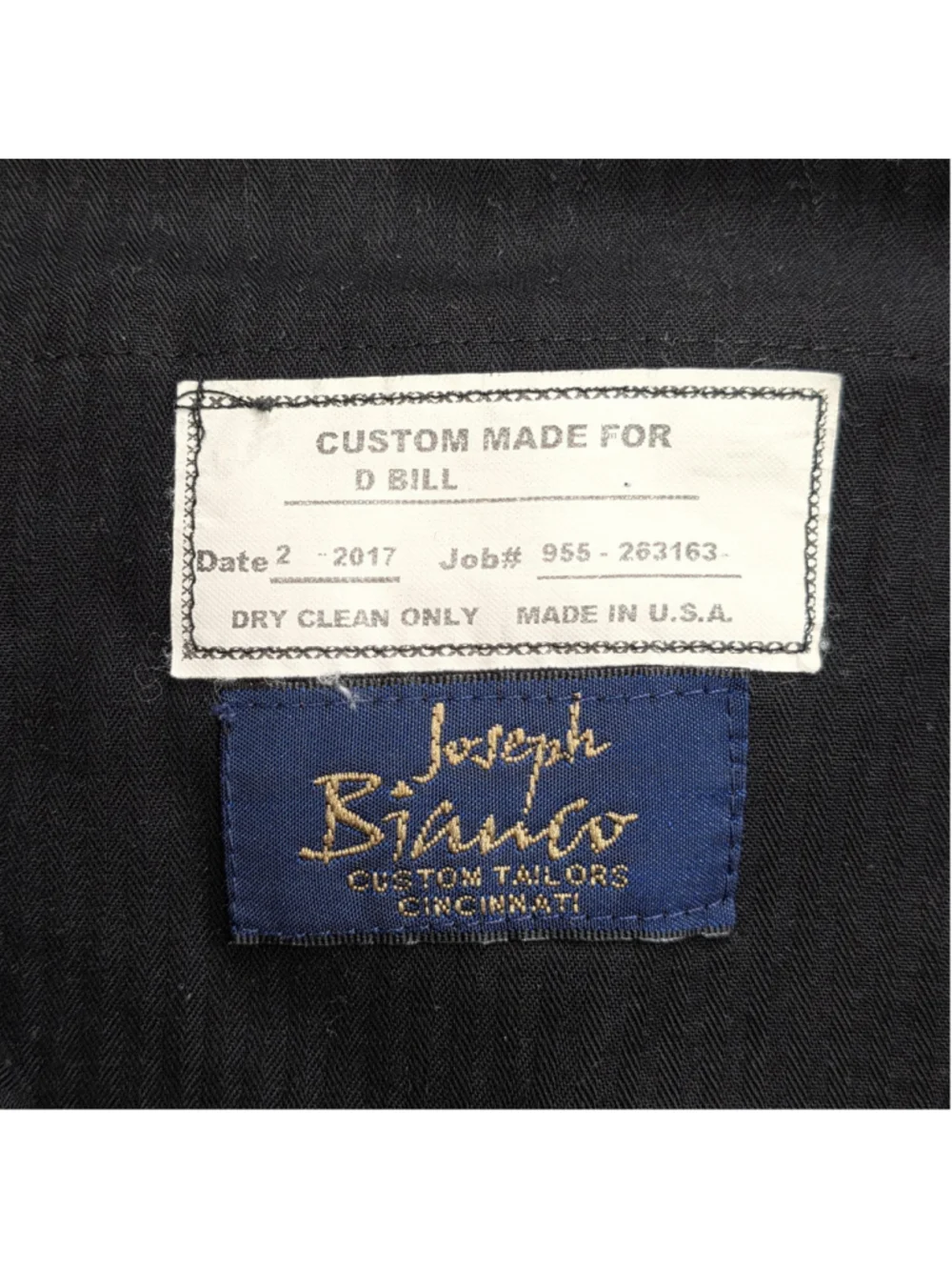 Loro Piana Super 130s Wool Suit Men 44R Navy 2 Piece Custom Tailored USA - Picture 12 of 16